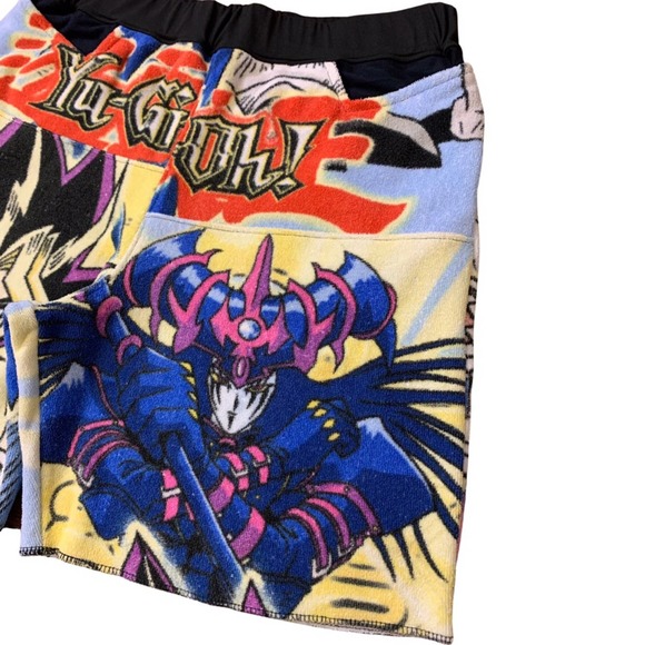 1 of 1 Custom Shorts, Elastic 32”-38”, 1996 towel vintage, reworked clothing art - Picture 3 of 6